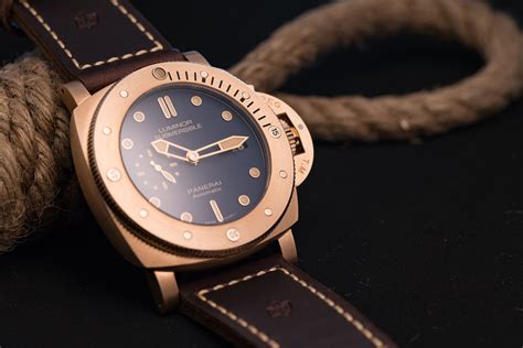 panerai bronzo blue